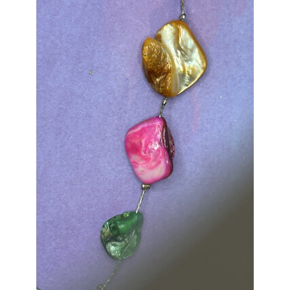 Mother of Pearl Shell Necklace‎ Fruit bowl Spring Easter 18
